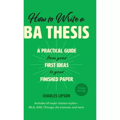 How to Write a BA Thesis