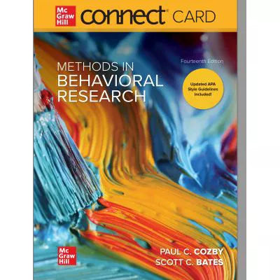 Methods in Behavioral Research (Connect Access Card)