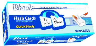 BLANK FLASH CARDS