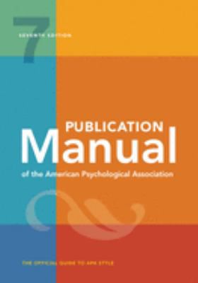 PUB MANUAL OF THE APA 7ED